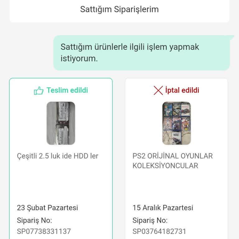 Teslim Edilen Siparişte Durum Güncellenmiyor Ve AI Destek Hatası