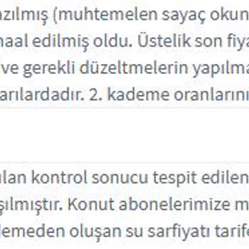 Buski Su Faturamda Tarife Ve Sayaç Okuma Hatası