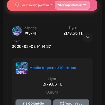 Mobil Legends Elmas Satın Alımım Hesaba Yansımıyor, Destek Cevap Vermiyor