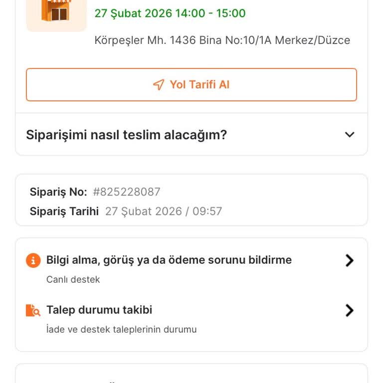Hazır Olduğu Bildirilen Siparişim Açıklama Olmadan İptal Edildi