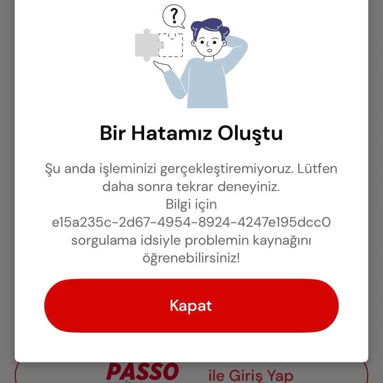 Passo Mobil Uygulamasında Giriş Sorunu Maç Girişi Engelliyor