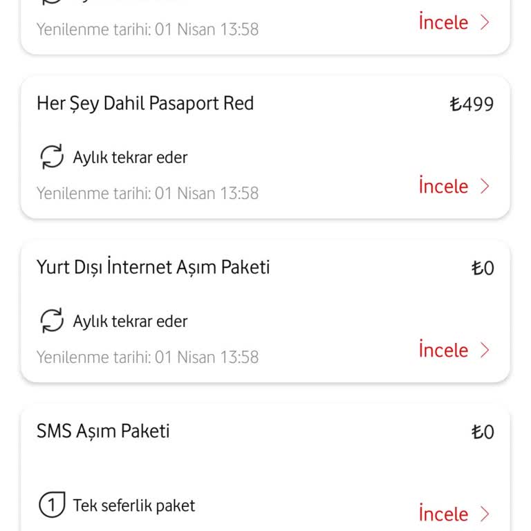 İzinsiz Yurt Dışı Paketi Ve Aşırı Fatura