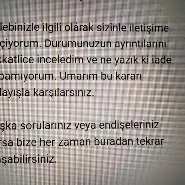 Airfryer Pişirme Kağıdı Eksikliği Ve İade Reddi