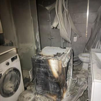 Arçelik Kurutma Makinesi Yangınıyla Ev Ve Sağlık Hasarı