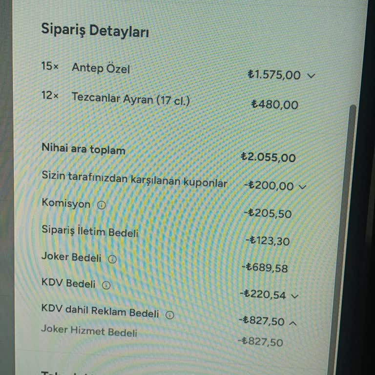 Yemeksepeti Reklam Bütçesinden Aşırı Kesinti Ve Haksız Ücret Çekimi