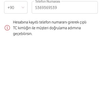 Vodafone Pay Hesabına Giriş Engeli Ve Şifre Sıfırlama Talebi