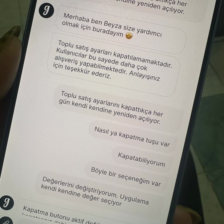 Toplu Satış Ayarları Kapatma Tuşu Çalışmıyor Ve İndirim Ayarları İzinsiz Değişiyor