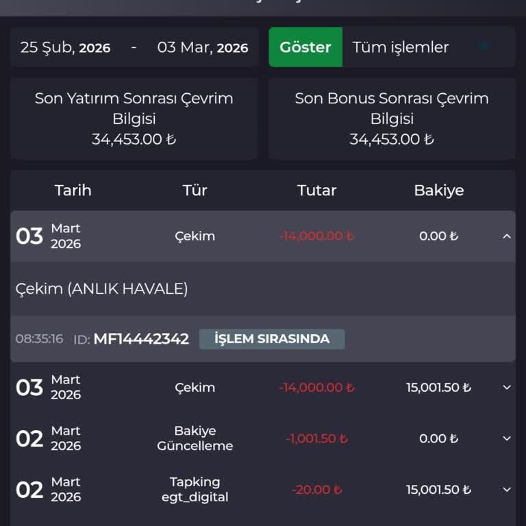 Onaylı 14.000 TL Çekimim 40 Saatte Bankaya Yatırılmadı