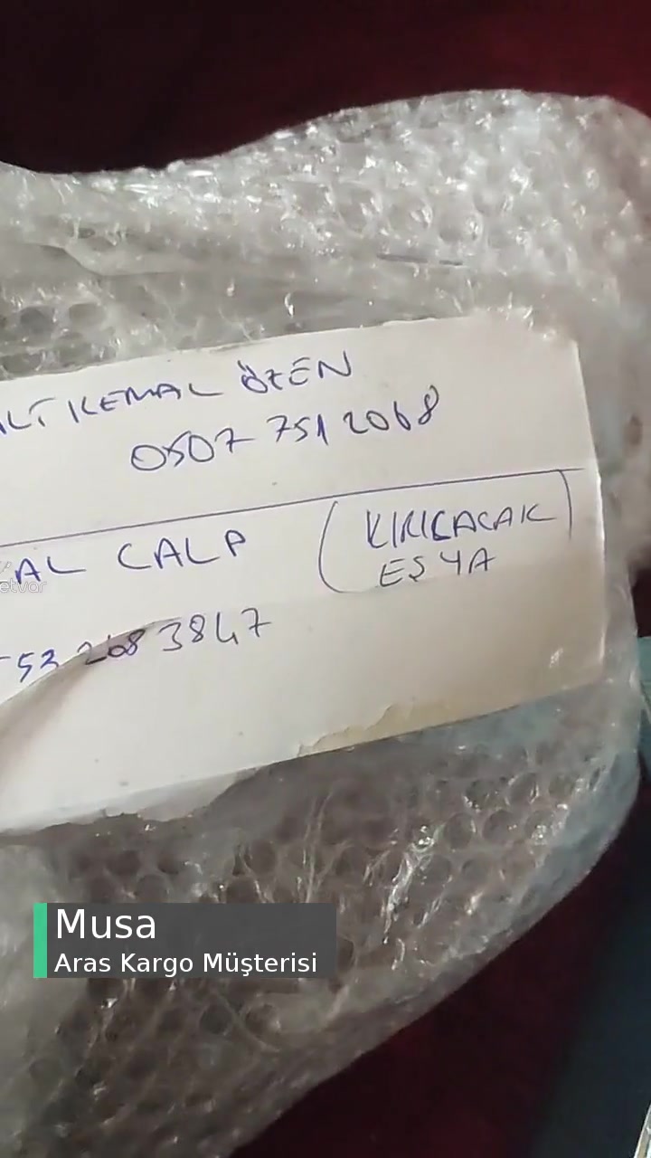 Aras Kargo Özensiz, Dikkatsiz Taşıma! videonun kapak resmi