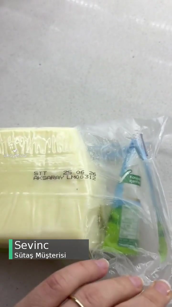 Sütaş Kaşarın İçinden Çıkan Yabancı Cisim! videonun kapak resmi