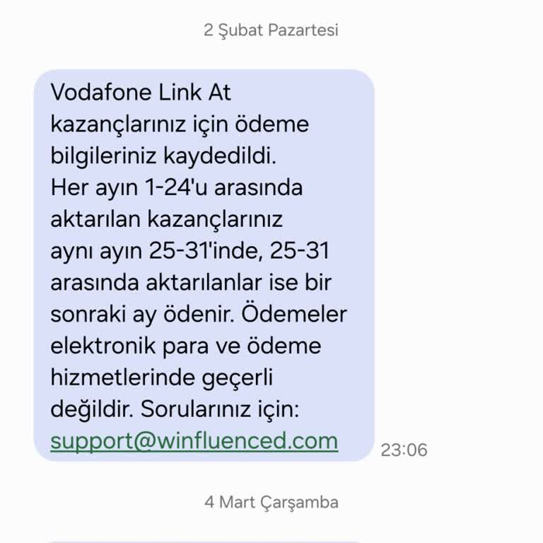 Vodafone Kampanya Ödemesi 400 TL Gecikti Ve Söz Verilen Tarih Tutulmadı