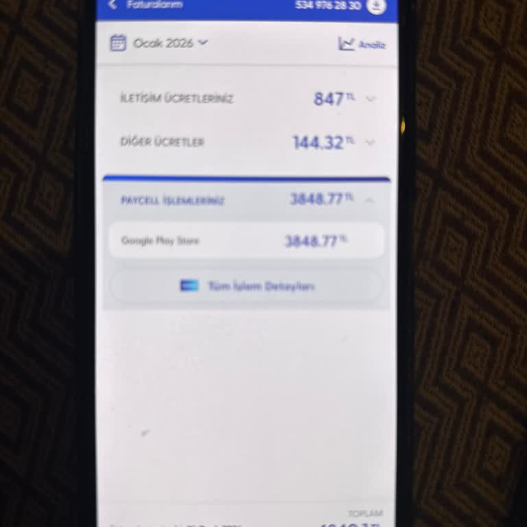 Paycell Ve Turkcell Hattımda Çocuğumun Yetkisiz Oyun Harcamalarıyla Yüksek Faturalar