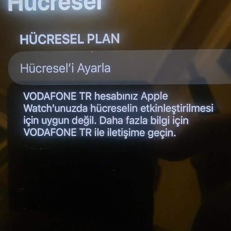 Vodafone OneNumber Servisi Apple Watch Hücresel Kullanımını Desteklemiyor