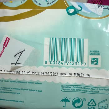 Yemeksepeti Üzerinden Aldığım Tarihi Geçmiş Bebek Bezi, Şiddetli Pişik Ve Sızdırma