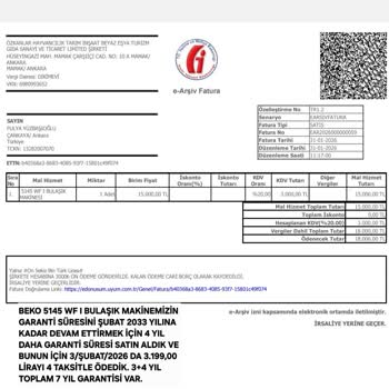 Teslim Edilen Bulaşık Makinesinde Üst Tabla Ve Sepet Hasarlı Birebir Değişim Talebi Reddedildi