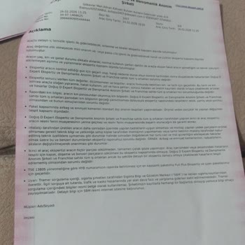 Ekspertiz Raporunda Kritik Detaylar Yok, Müşteri Hizmeti Cevapsız