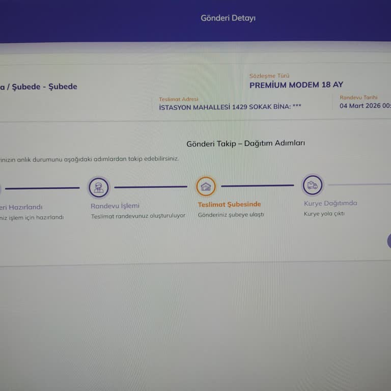 Modem Teslim Edilmediği İçin Üyelik Aktif Kullanılamıyor