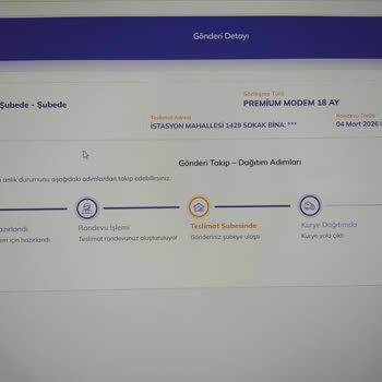 Teslim Edilmeyen Modem Ve Acil Kargo Talebi