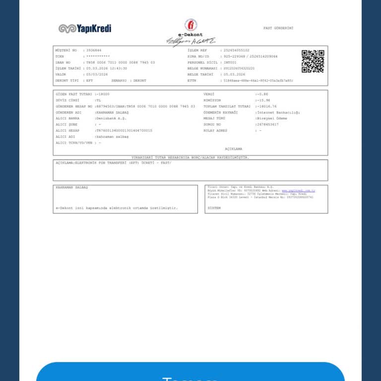 Ek Hesaba Çekilen 18.000 TL’nin Geri Ödenmesi Ve Kredi Kartı Ödeme Sorunu