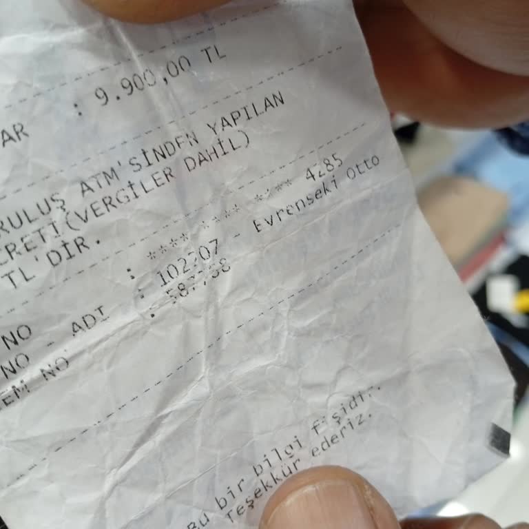 ATM Arızası Nedeniyle Alınamayan 9.900 TL Ve Kesilen 114,89 TL Masrafı İadesi Talebi