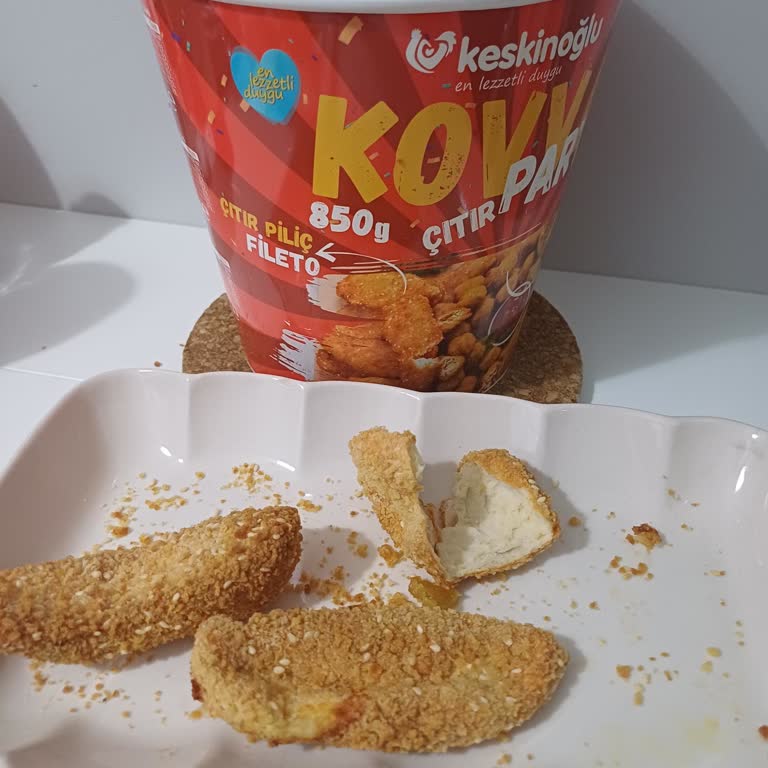 Keskinoğlu Çıtır Kova’da Tavuk Yerine Bilinmeyen Hamur Ve Susam Ürünü