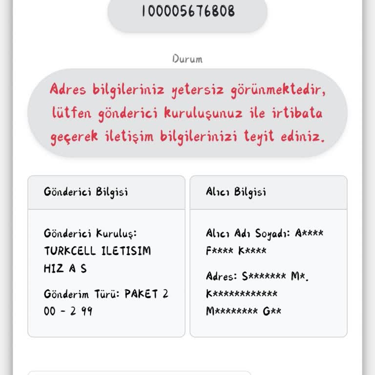 Kuryenet Teslimat Gecikmesi Ve Canlı Yetkiliye Ulaşılamaması