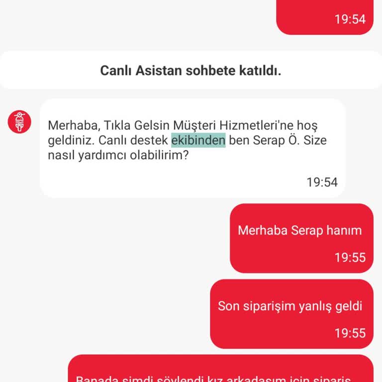 Yanlış Sipariş Ve Saygısız Canlı Destek Üzerine Şikayet