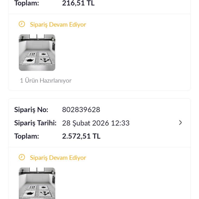 Pazarama Carpetteks Fazla Gecikmeden Hazırlanıp Kargoya Verilmesini Talep Ediyorum