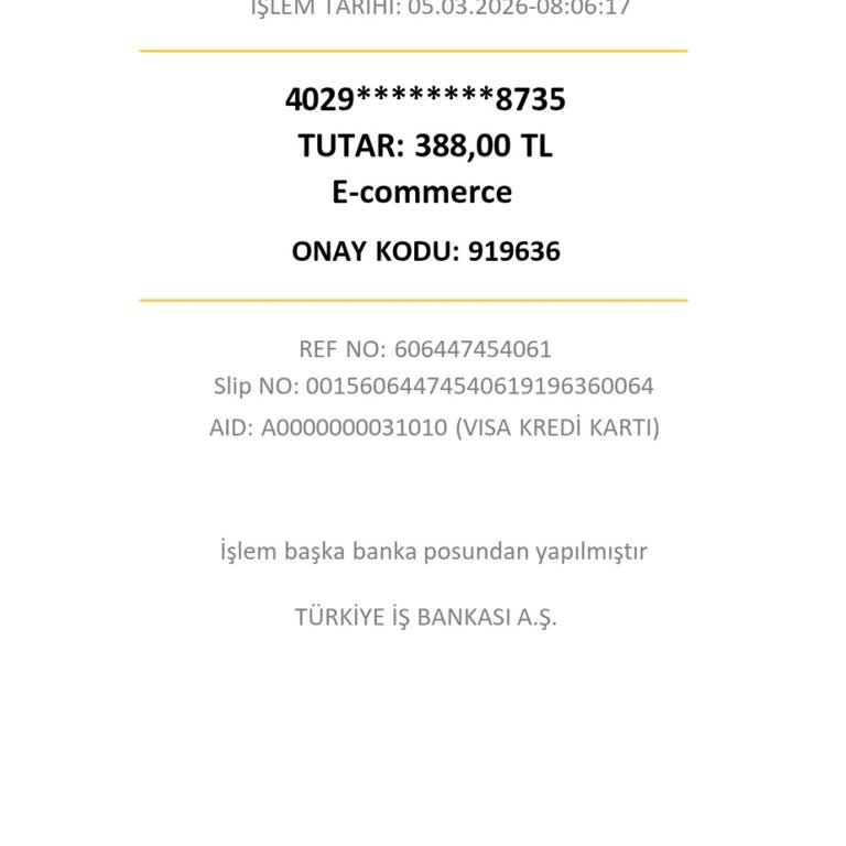 İzinsiz Kart İşlemi Exxen 388 TL İade Talebi