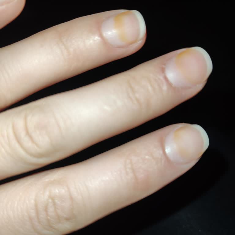 Pastel Bordo Oje Sonrası Tırnaklarda Şiddetli Sararma