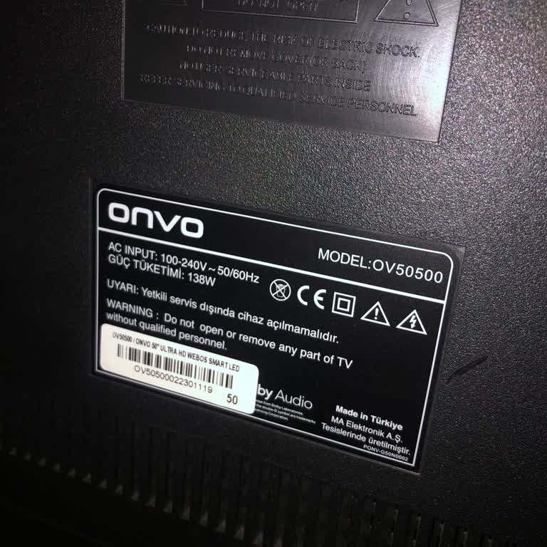 Onvo Ov50500 Televizyonda Aniden Beliren Çizgiler, Garanti Süresi Ve Ücretsiz Onarım Talebi