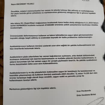 Skechers Ayakkabılarda Bir Ay İçinde Dikiş Açılması Ve Deformasyon Sorunu: İade Talebi