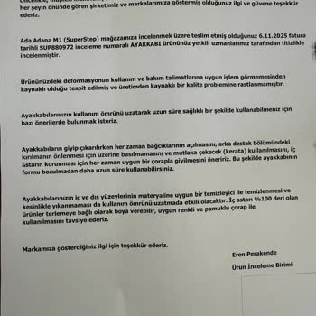 Skechers Ayakkabılarda Bir Ay İçinde Dikiş Açılması Ve Deformasyon Sorunu: İade Talebi