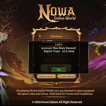 Nowa Online World Hesabım Haksız Şekilde Banlandı, Destek Yanıt Vermiyor Ve Oyun Güvenilir Değil