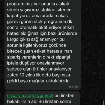 SC Sarvin'den İptal Edilen Siparişin Ücreti Geri Ödenmedi