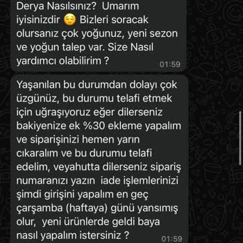 SC Sarvin'den İptal Edilen Siparişin Ücreti Geri Ödenmedi