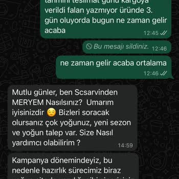 Sipariş İade Edildi Gösterildi Ürün Ve Para Geri Gelmedi