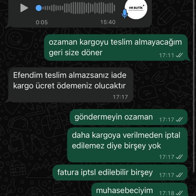 Sipariş İptali Ve Sert Müşteri Hizmetleri Yaklaşımı
