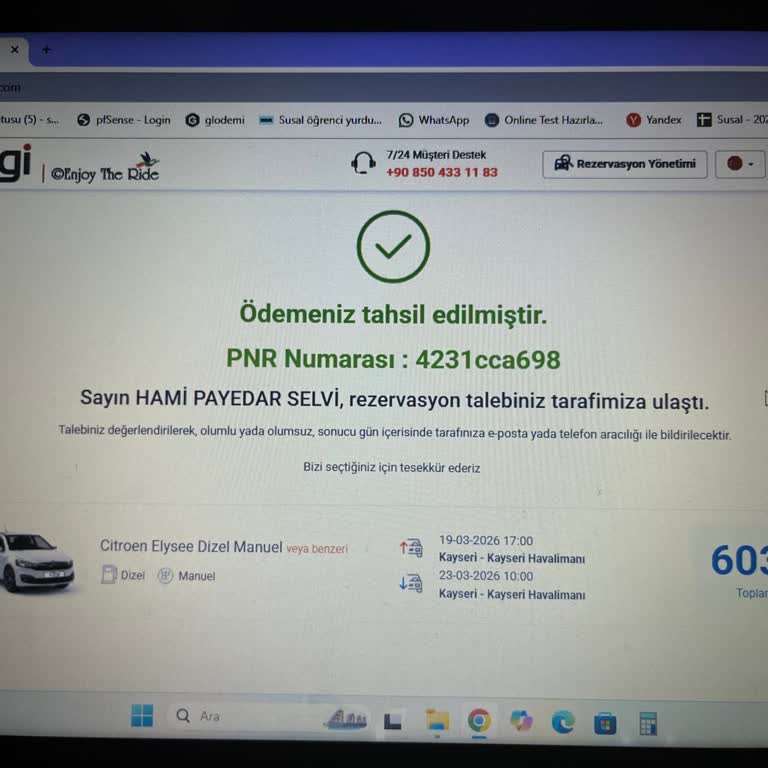 Kamu Personeli Olmadığım İçin Araç Kiralama Rezervasyonum Ayrımcılık Nedeniyle İptal Edildi