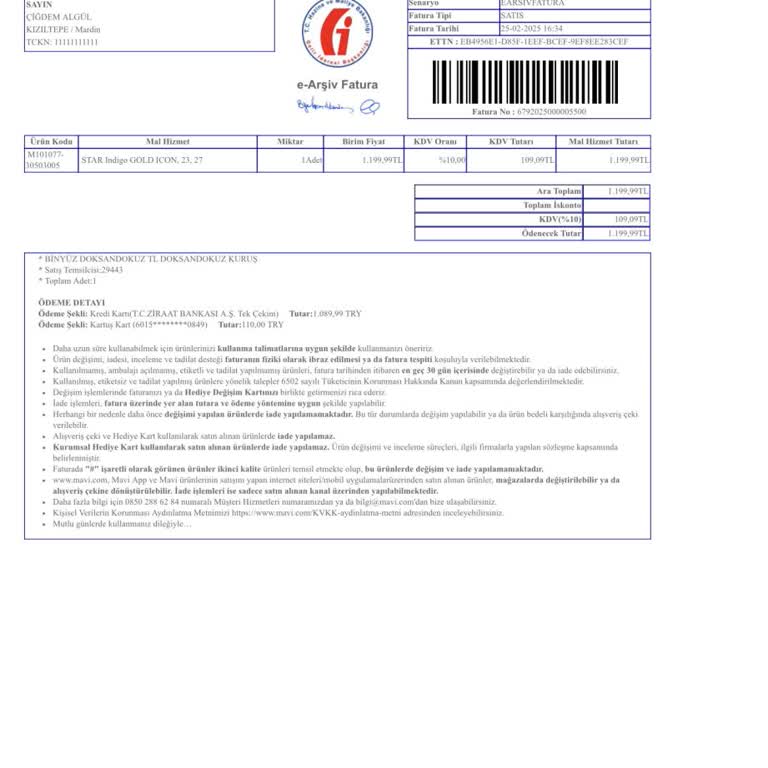 Mavi Star Kalıp Jean Pantolonlarda Hızlı Renk Solması Ve Deforme, Garanti Taleplerine Red Cevapları