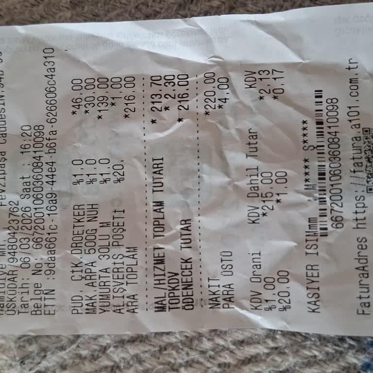 A101 Şubesinde Kasiyerin Parayı Fırlatması Ve Poşet İstediğimde Saygısız Cevabı