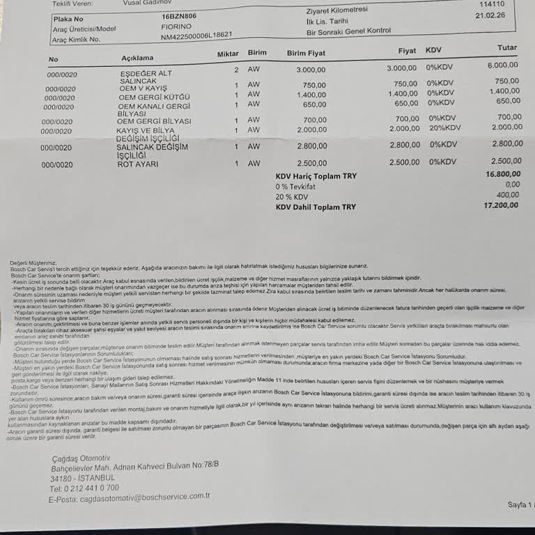 Araç Şanzıman Sorunu Çözülmedi, Servis Ücretleri Boşa Gitti