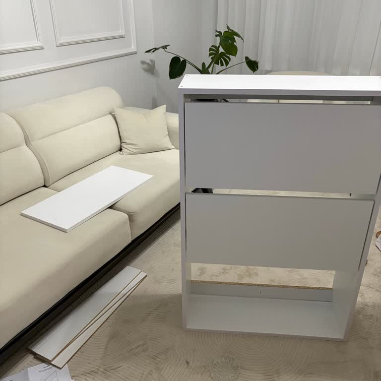 Eksik Vidalar Ve Zor Açılan Çekmeceler Nedeniyle Kullanılamayan Ayakkabılık