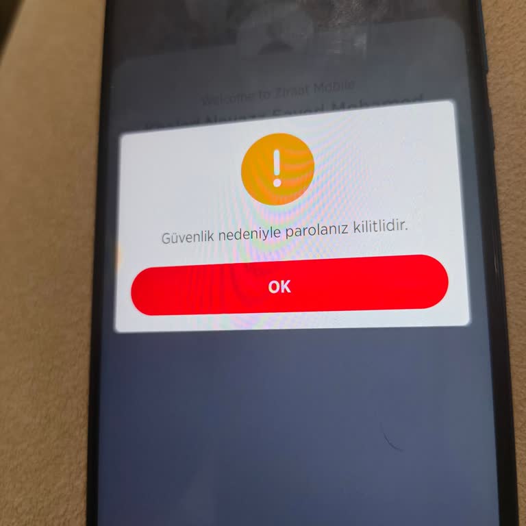 Ziraat Mobil Hesabım Güvenlik Kilidi Nedeniyle Kilitli, Yurt Dışında Erişemiyorum