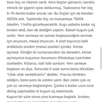 Veteriner Klinikte Aşırı Ücretli İlaç Ve İletişimsizlik Şikayeti