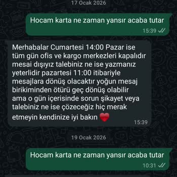 SC Sarvin'de Eksik Gönderilen Sipariş Ve İade Talebi Cevap Almayan Müşteri