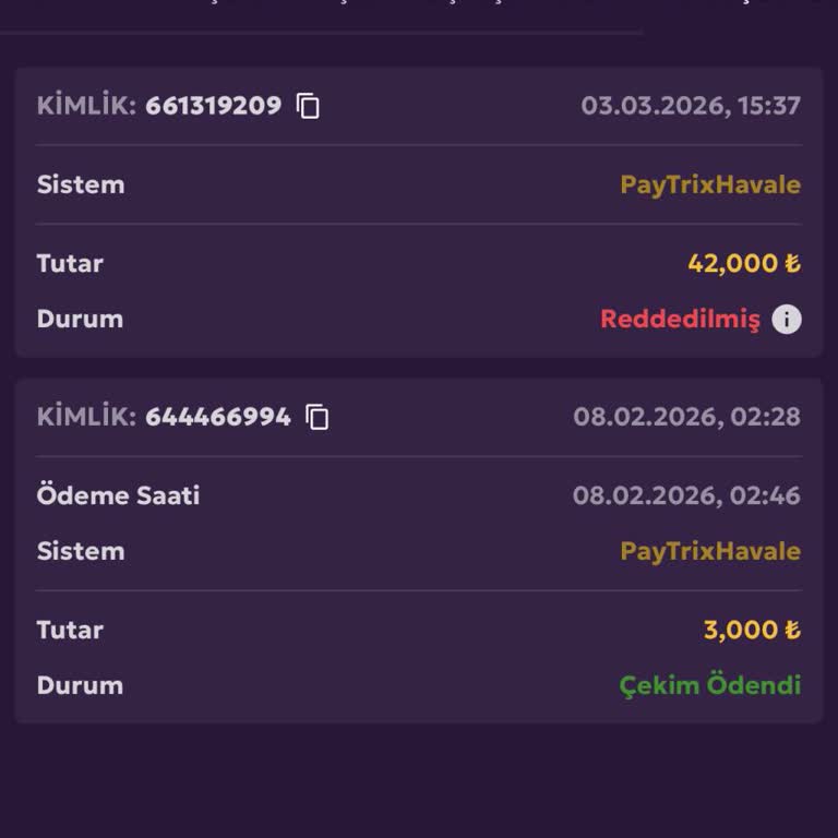 40.000 TL Çekim Talebimin Nedensiz İptali Ve Ödememin Gecikmesi