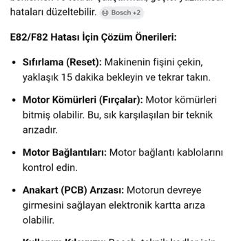Bosch Çamaşır Makinesinde Tekrarlanan Arıza Ve Uzayan Yıkama Süreleri