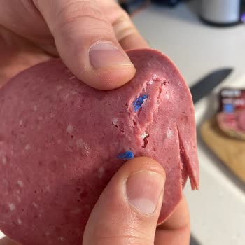 Namet Dana Salamında Mavi Plastik Parça Buldum: Gıda Güvenliği İhlali Ve Cevap Bekliyorum