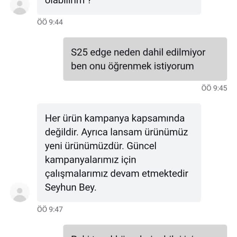 Kampanyada S25 Edge Modeline Ayrımcılık Yapılması Şikayeti